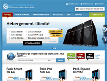 Tablet Screenshot of max-hebergement.com
